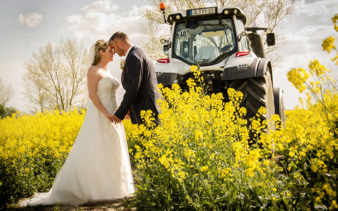 romantische Bauernhochzeit in der Nähe von Tangermünde